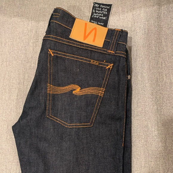 Nudie “Super Slim Kilm” Dry Denim (30x34) - Picture 2 of 3